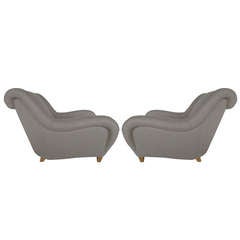 A Pair Of James Mont Lounge Chairs