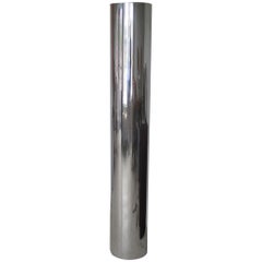 Lampadaire tubulaire inhabituel en aluminium poli