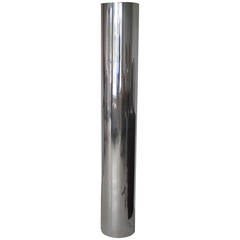 Unusual Polished Aluminum Tubular Floor Lamp 9