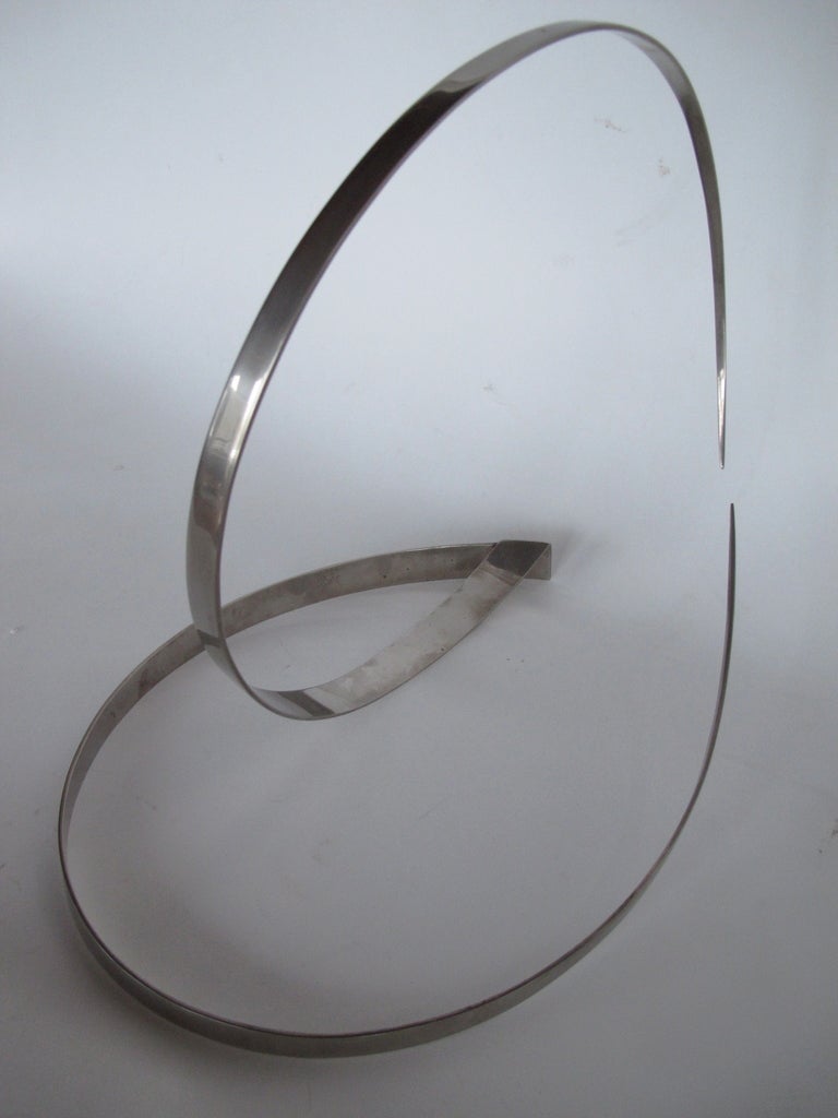 A Paul Sisko Stainless Steel Sculpture In Good Condition For Sale In St.Petersburg, FL