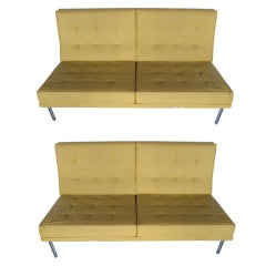 A Pair of Knoll Parallel Bar Settees