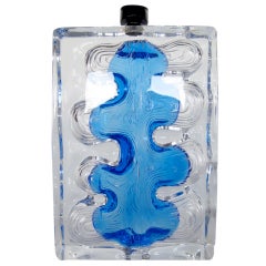 Unusual Glass Lamp by Daum 1