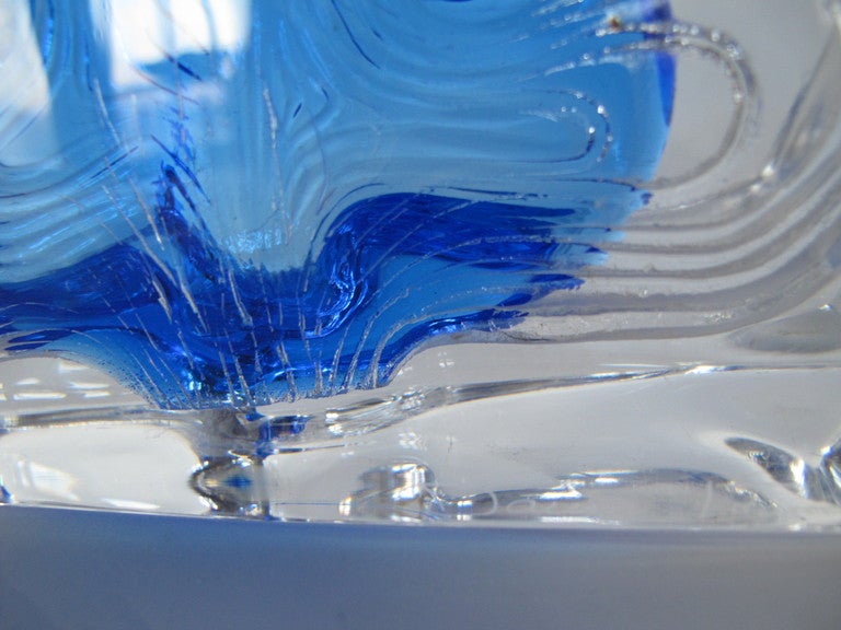 Lámpara de cristal inusual de Daum Francés en venta