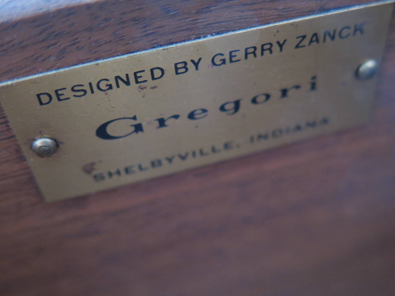 Gerry Zank for Gregori Credenza with Travertine Top 1