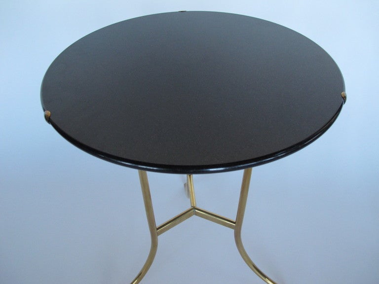 Cedric Hartman Bronze and Polished Granite Tables In Excellent Condition In St.Petersburg, FL