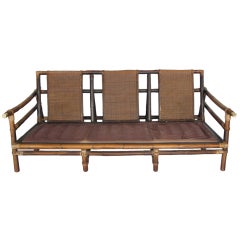 Ficks Reed Bamboo Living Room Suite mit Wandregal