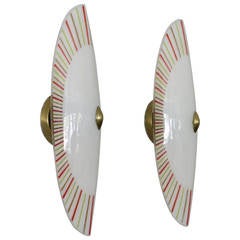 Pair of Modernist Sconces by Lightolier