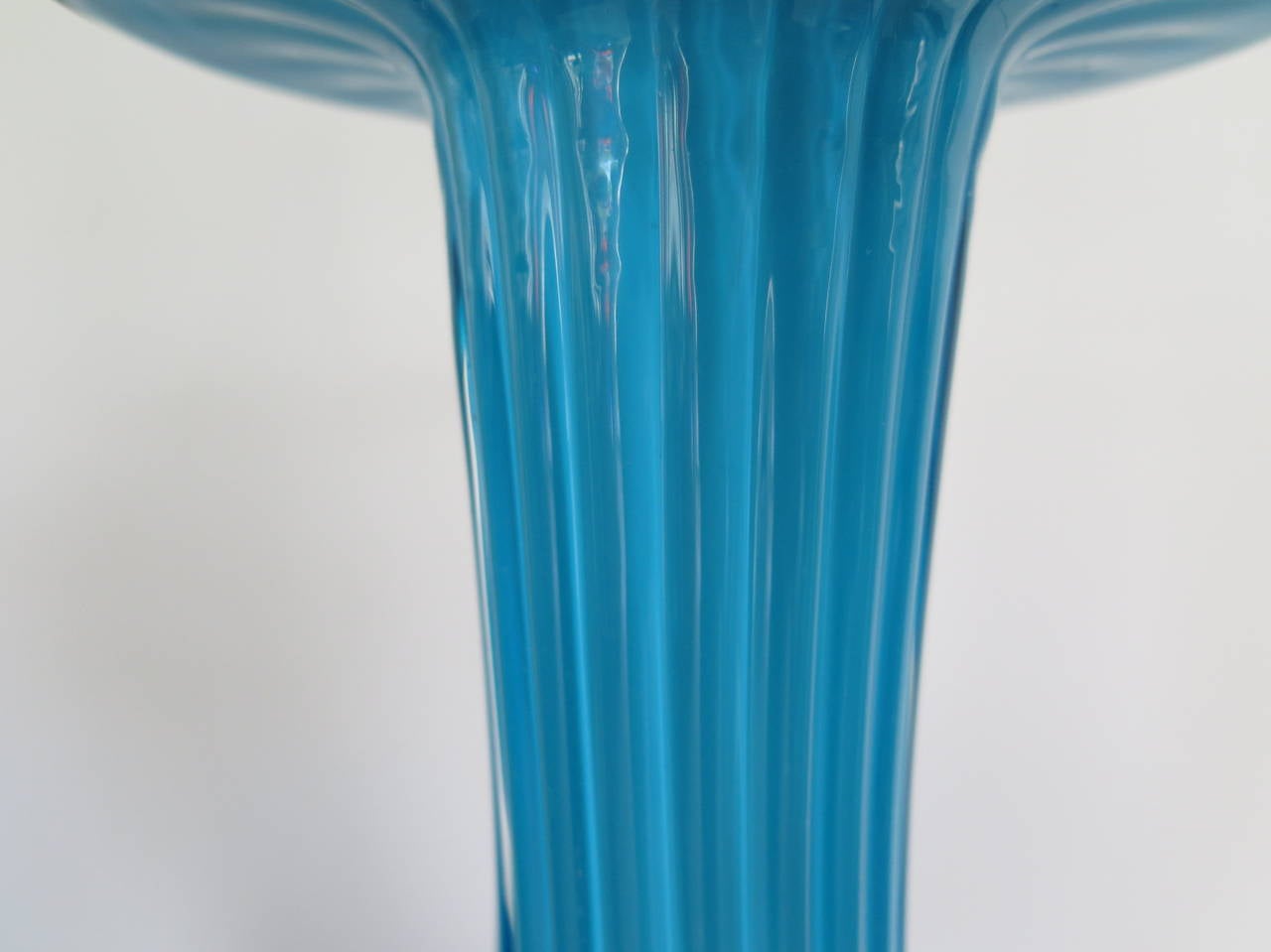 Classic Marbro Turquoise Venetian Lamp For Sale 4