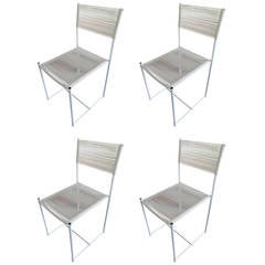 Set of Four Spaghetti Chairs by Giandomenico Belotti for Alias
