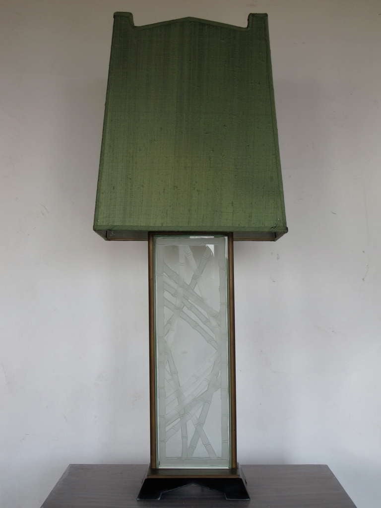 Mid-20th Century An Impressive James Mont Lamp For Sale