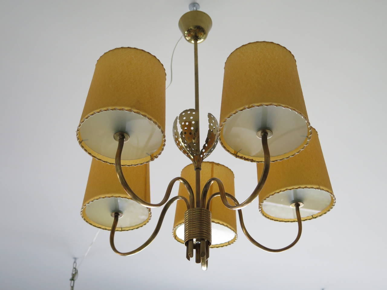 Paavo Tynell Five-Arm Chandelier In Good Condition In St.Petersburg, FL
