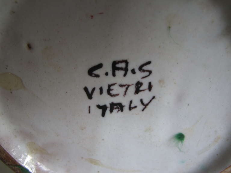 Céramique Vase en céramique Vietri du C.A.S. Vietri en vente