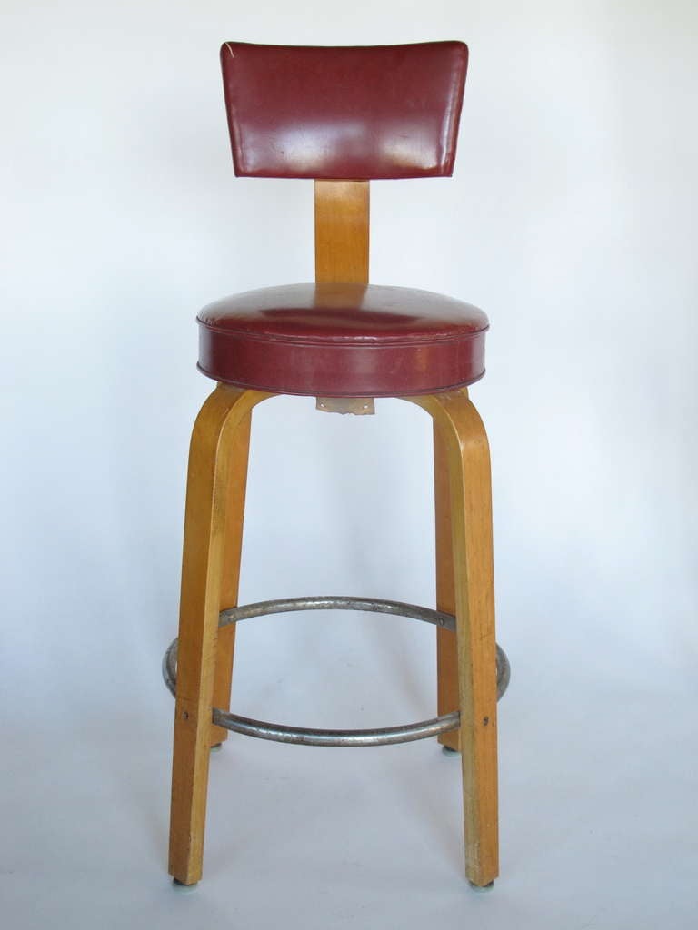 American A Set of Bar Stools By Thonet
