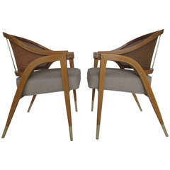 Pair of Dunbar A-Frame Chairs