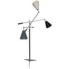 Triennale Style Midcentury Italian Floor Lamp, circa 1960s 10