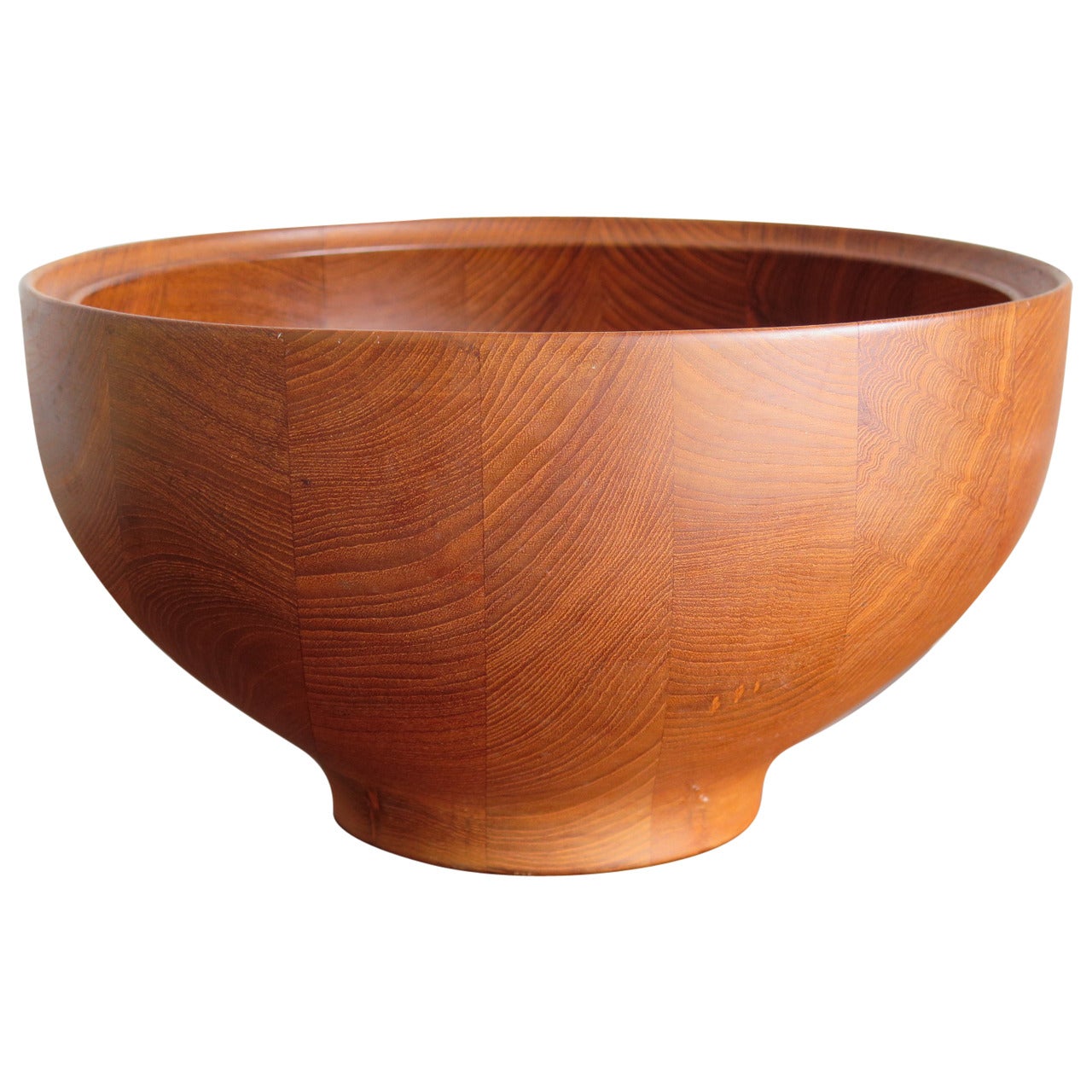 Large Henning Koppel Teak Wood Bowl For Sale