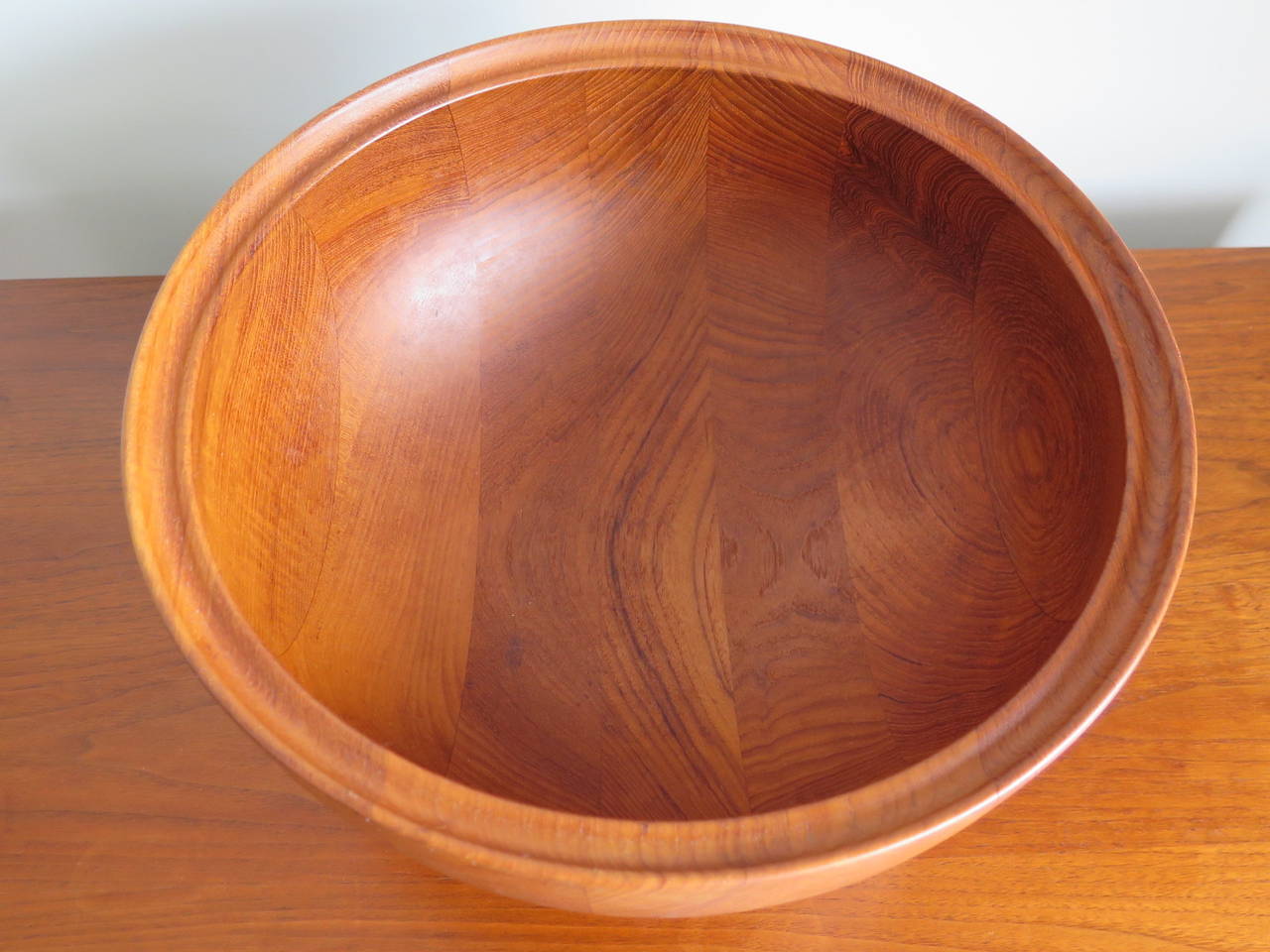 large teak bowl