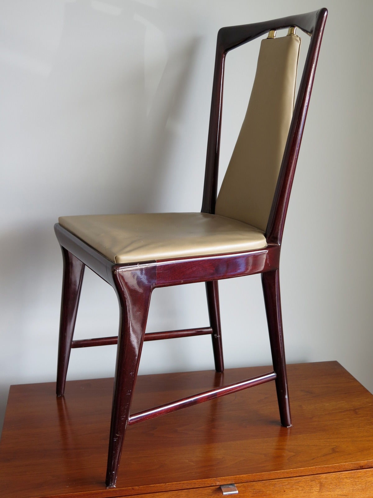 Set of 12 Elegant Chairs by Osvaldo Borsani For Sale at 1stdibs