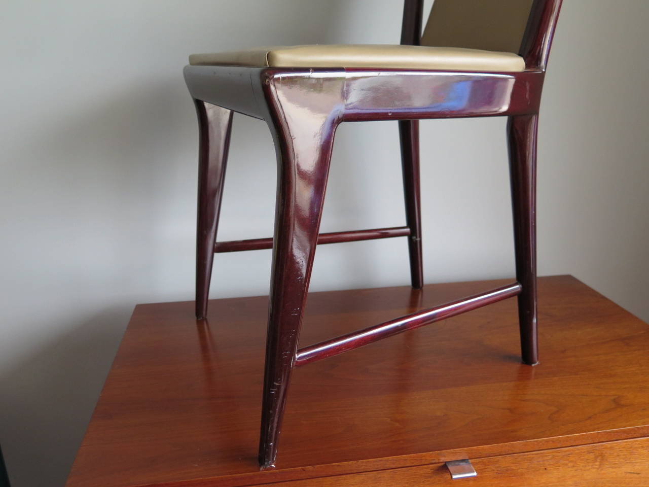 Set of 12 Elegant Chairs by Osvaldo Borsani For Sale at 1stdibs