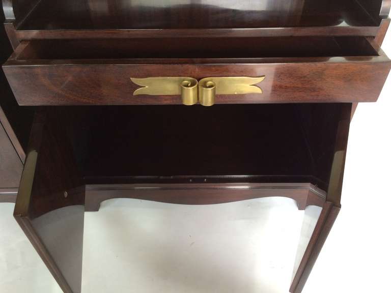 Modern Pair of Nightstands by Grosfeld House, circa 1940s