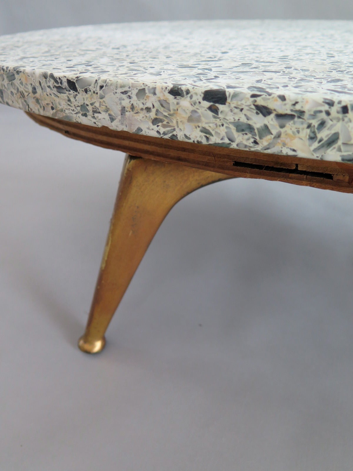 Unusual Terrazzo Biomorphic Coffee Table In Good Condition In St.Petersburg, FL