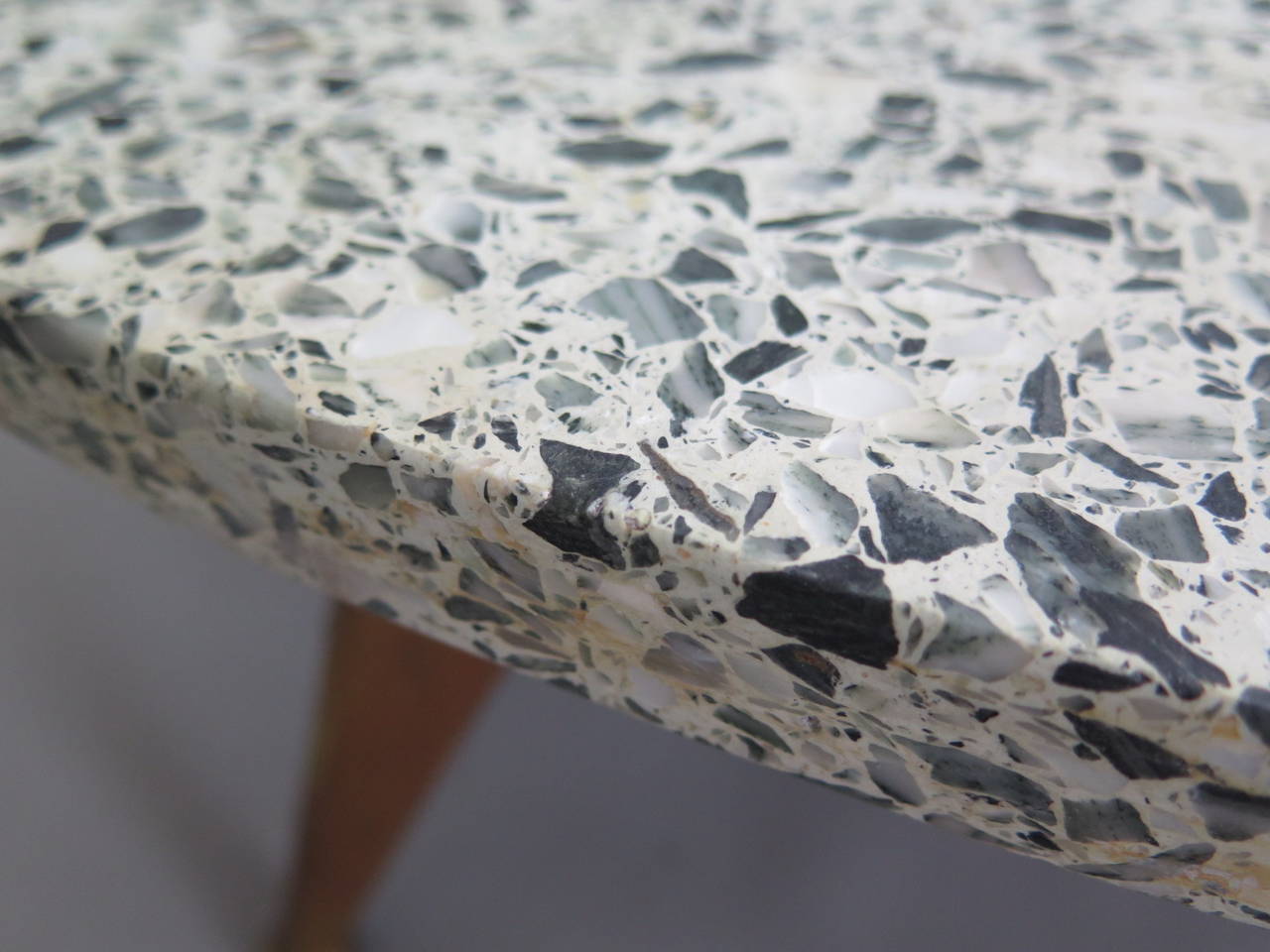 American Unusual Terrazzo Biomorphic Coffee Table