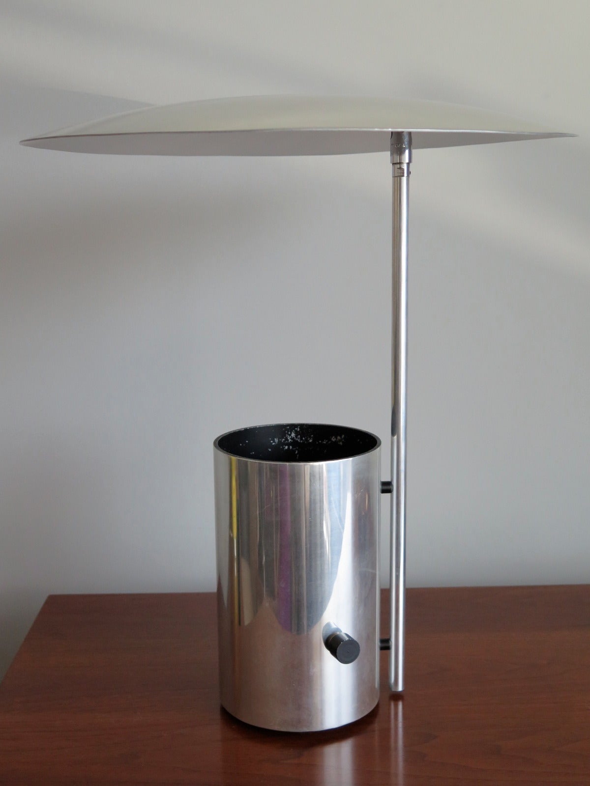 A Classic George Nelson Half-Nelson Lamp With Adjustable Shade