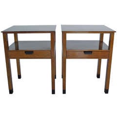 A Pair of Edward Wormley for Dunbar Nightstands