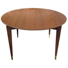 Gio Ponti for SInger Walnut  Dining Table