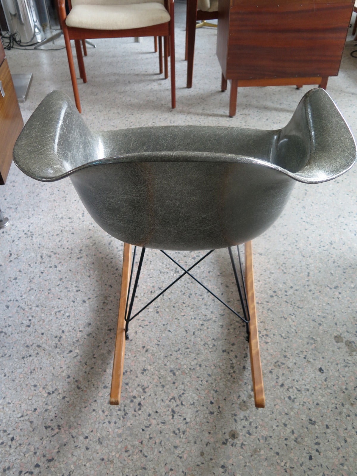 Mid-Century Modern Charles Eames Rocking Chair 