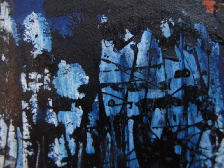 Gouache auf Papier von Robert Freiman, 1960 im Zustand „Gut“ im Angebot in St.Petersburg, FL
