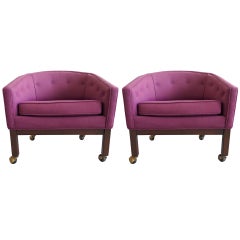 Pair of Kipp Stewart for Directional Tub Chairs