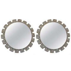 A Pair of 1970's Illuminated Resin Mirrors 2