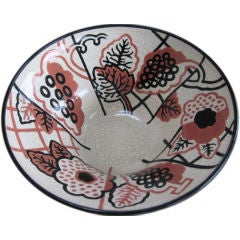A Large Ceramic Bowl by Claude Levy for Atelier Primavera Longwy