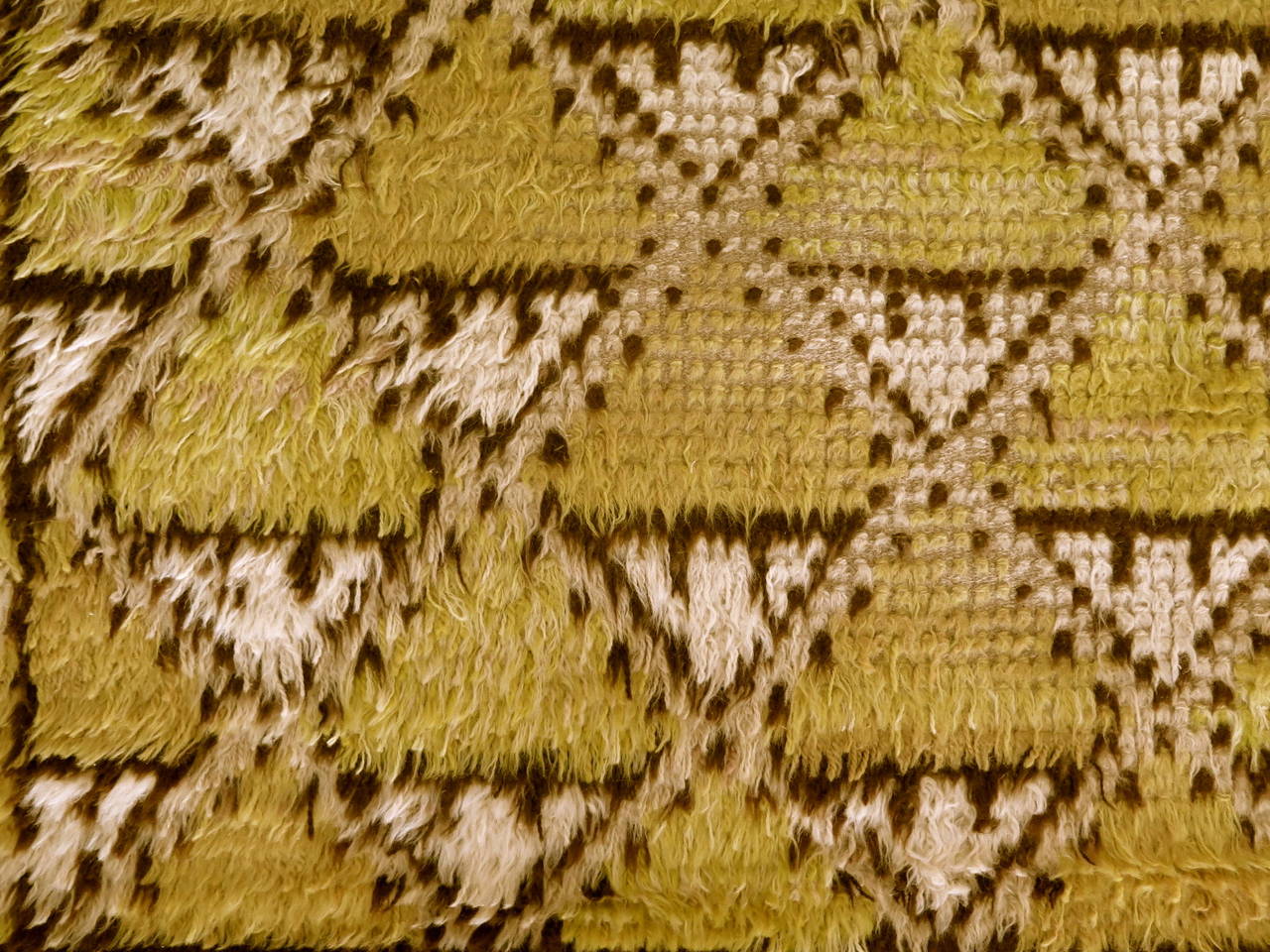 Swedish Geometric Rya Carpet by Marta Maas-Fjetterström For Sale
