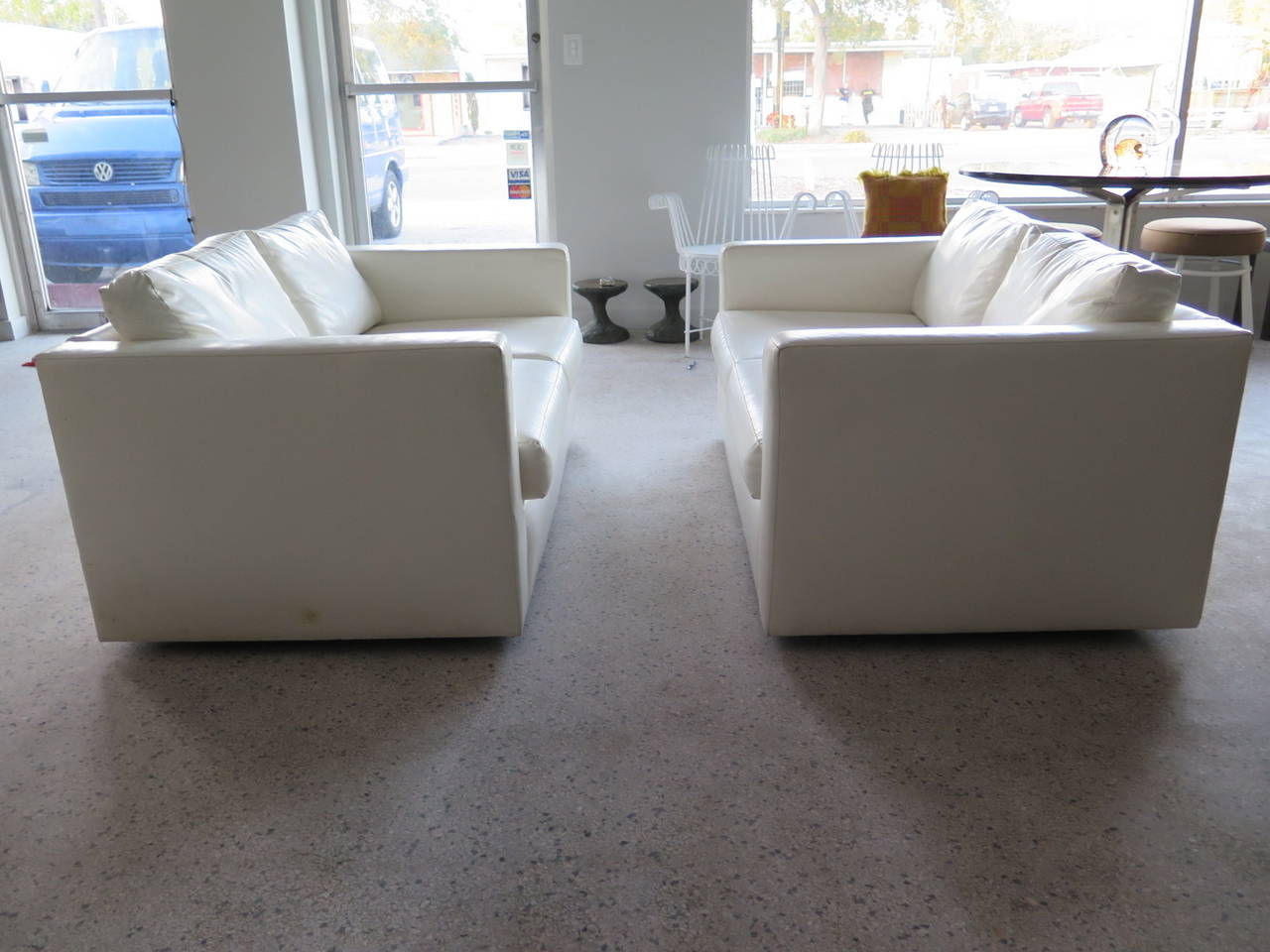 Other Pair of Classic Minimalist Milo Baughman Settees