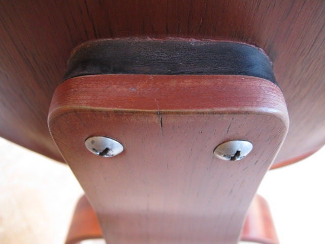 Mahogany A Classic Charles Eames Evans DCW  1940's For Sale