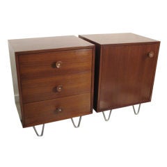 A Pair of George Nelson Small Chests/Nightstands Herman Miller