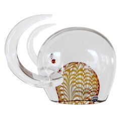 Éléphant en verre de Murano de Cenedese