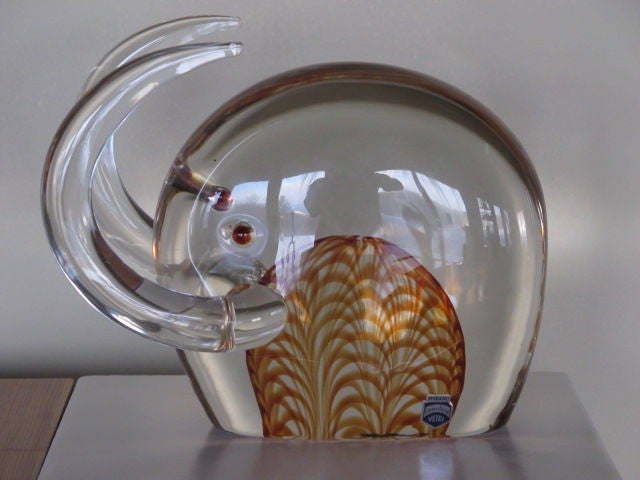 Cenedese Murano Glass Elephant 4