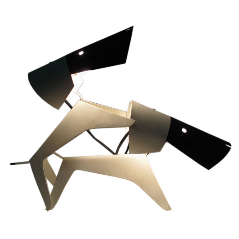 A Charming Pair of Dog Lamps