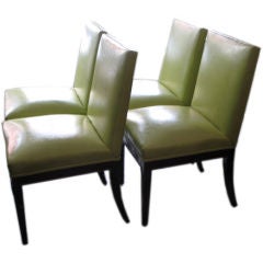 A Set of Four Elegant Dining Chairs by Grosfeld House 10