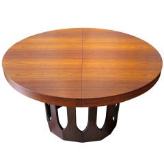 Arch Pedestal Dining Table by Harvey Probber with Rosewood Top