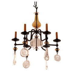 Vintage Eric Hoglund Six Arm Chandelier for Boda