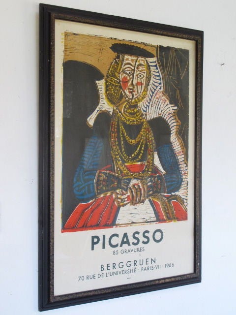 A Picasso Lithograph Exhibition Poster 1966