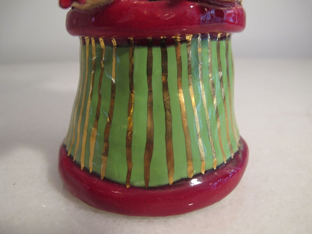 Late 20th Century Bill Stewart Whimsical Ceramic Sculpture For Sale