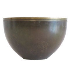 A Modernist Bronze Bowl by Just Andersen 12