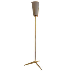 Elegant Brass Torchere by Stilnovo 6