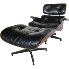 A Classic Charles Eames Herman Miller Lounge Chair And Ottoman