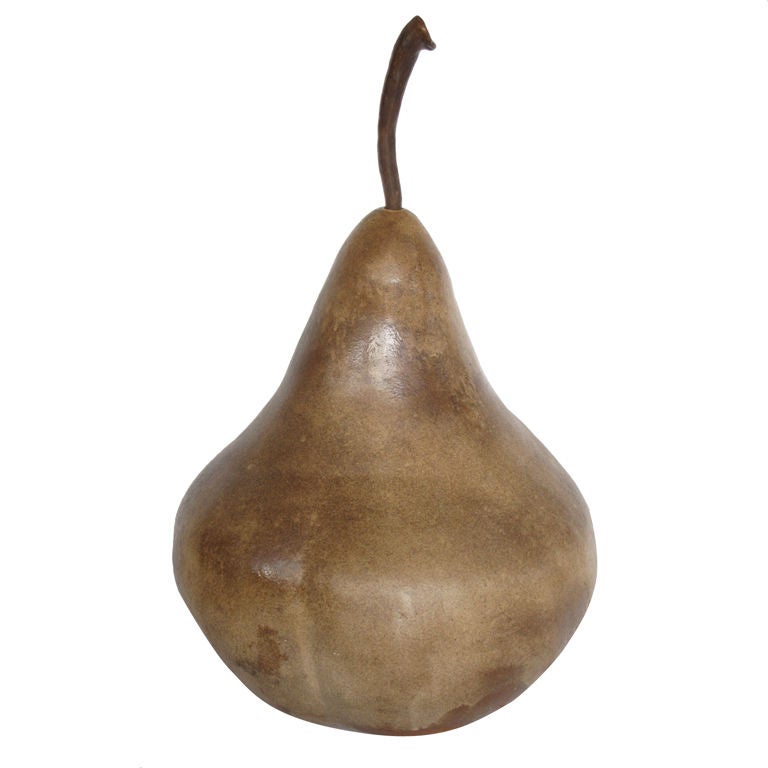 A Massive Ceramic "Pear" Sculpture by Marguerite Antell